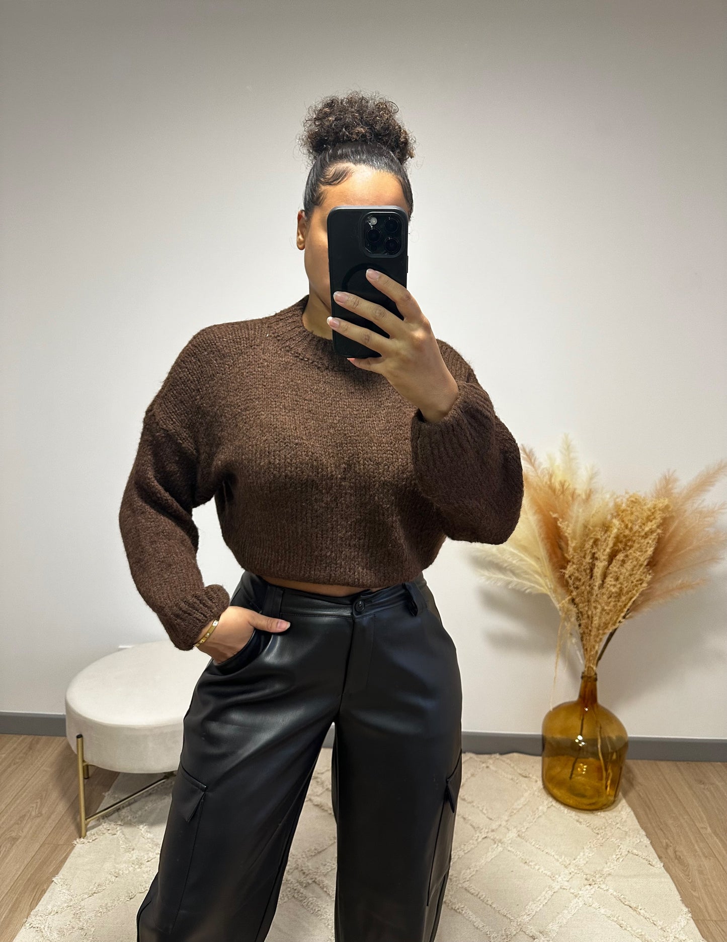 Pull Hillary chocolat