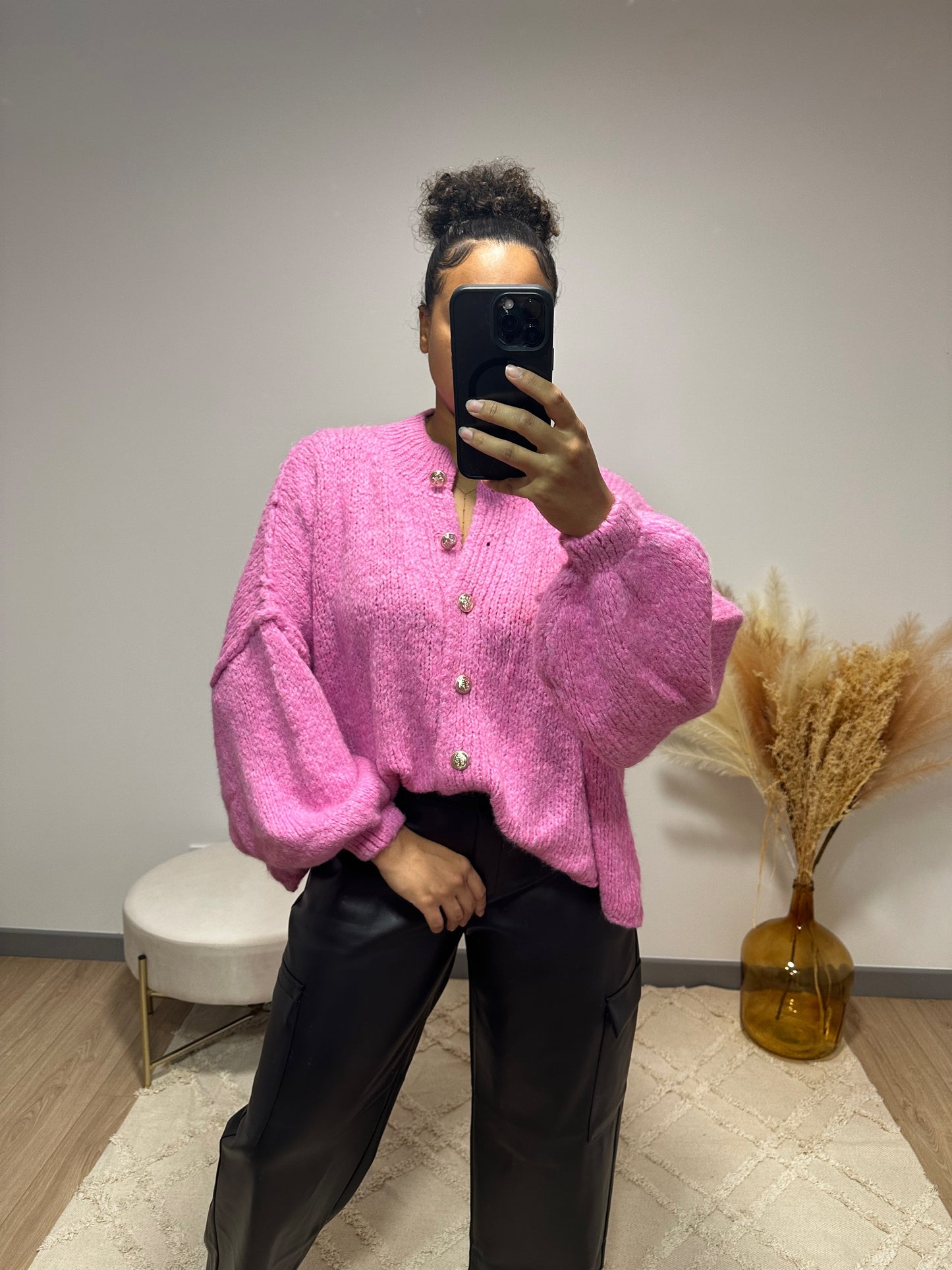 Gilet Riley rose