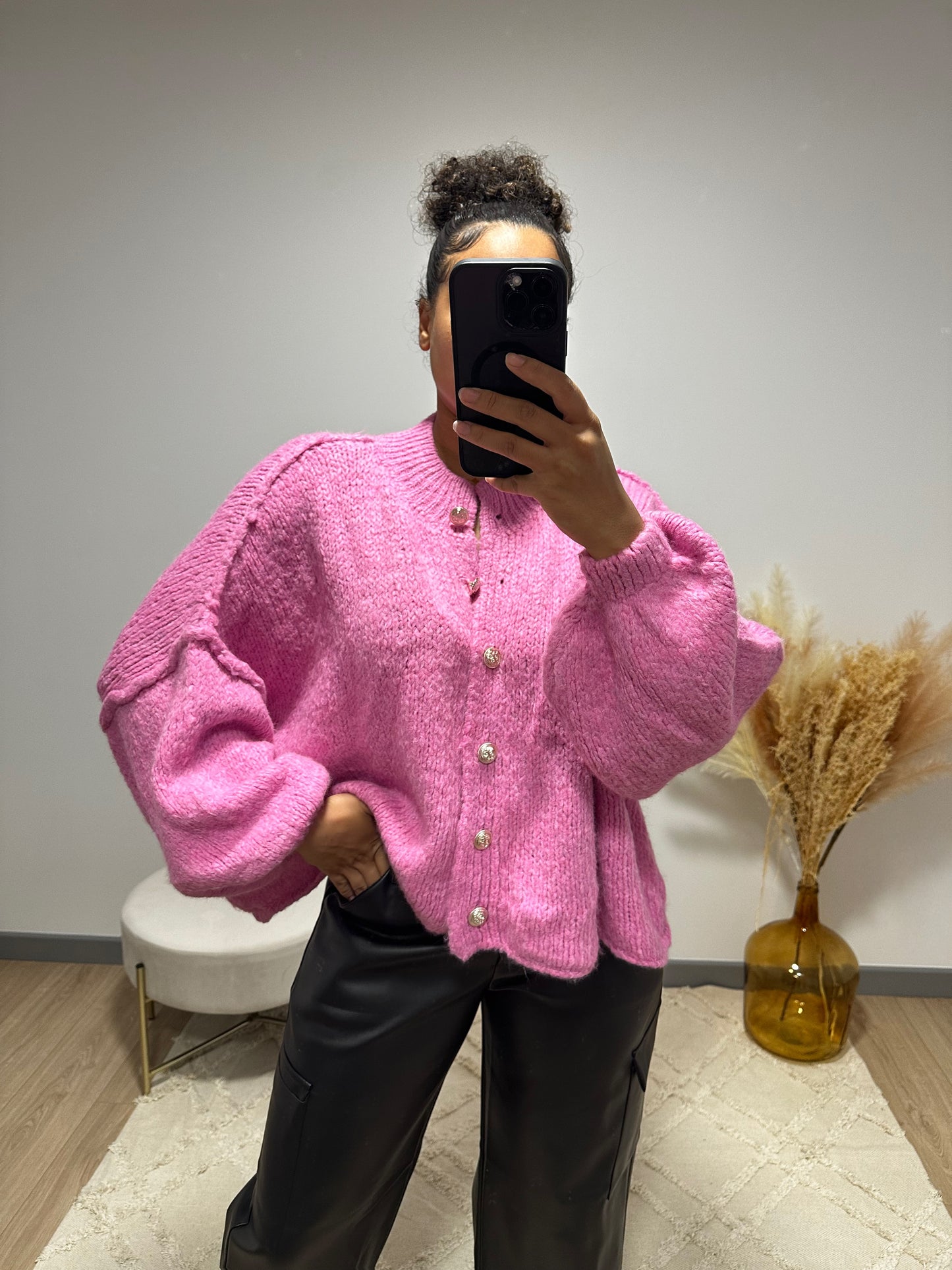 Gilet Riley rose