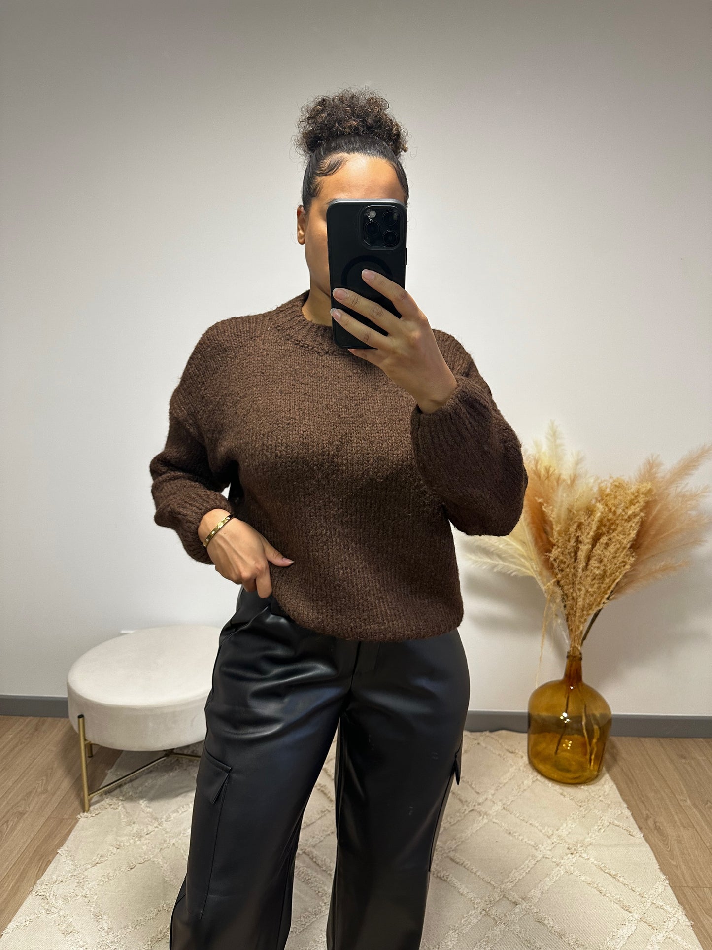 Pull Hillary chocolat