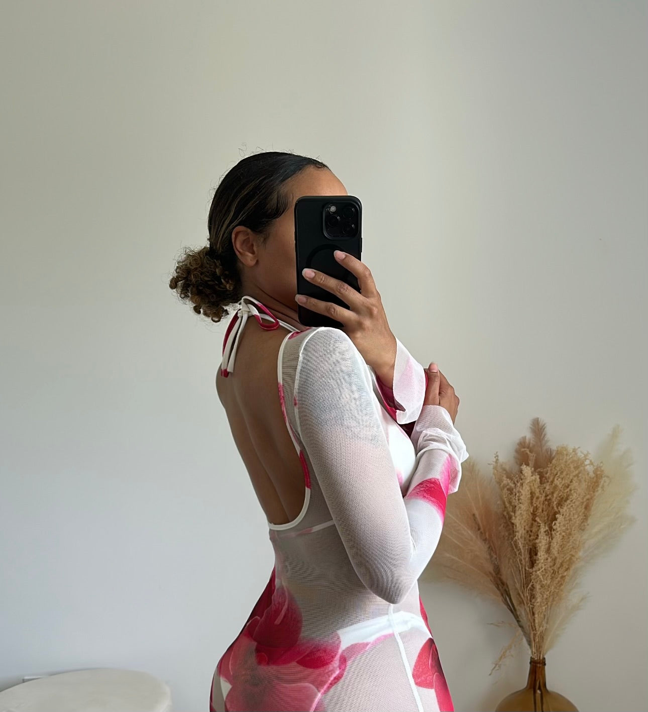 Maillot de bain 3 pièces Flowers blanc