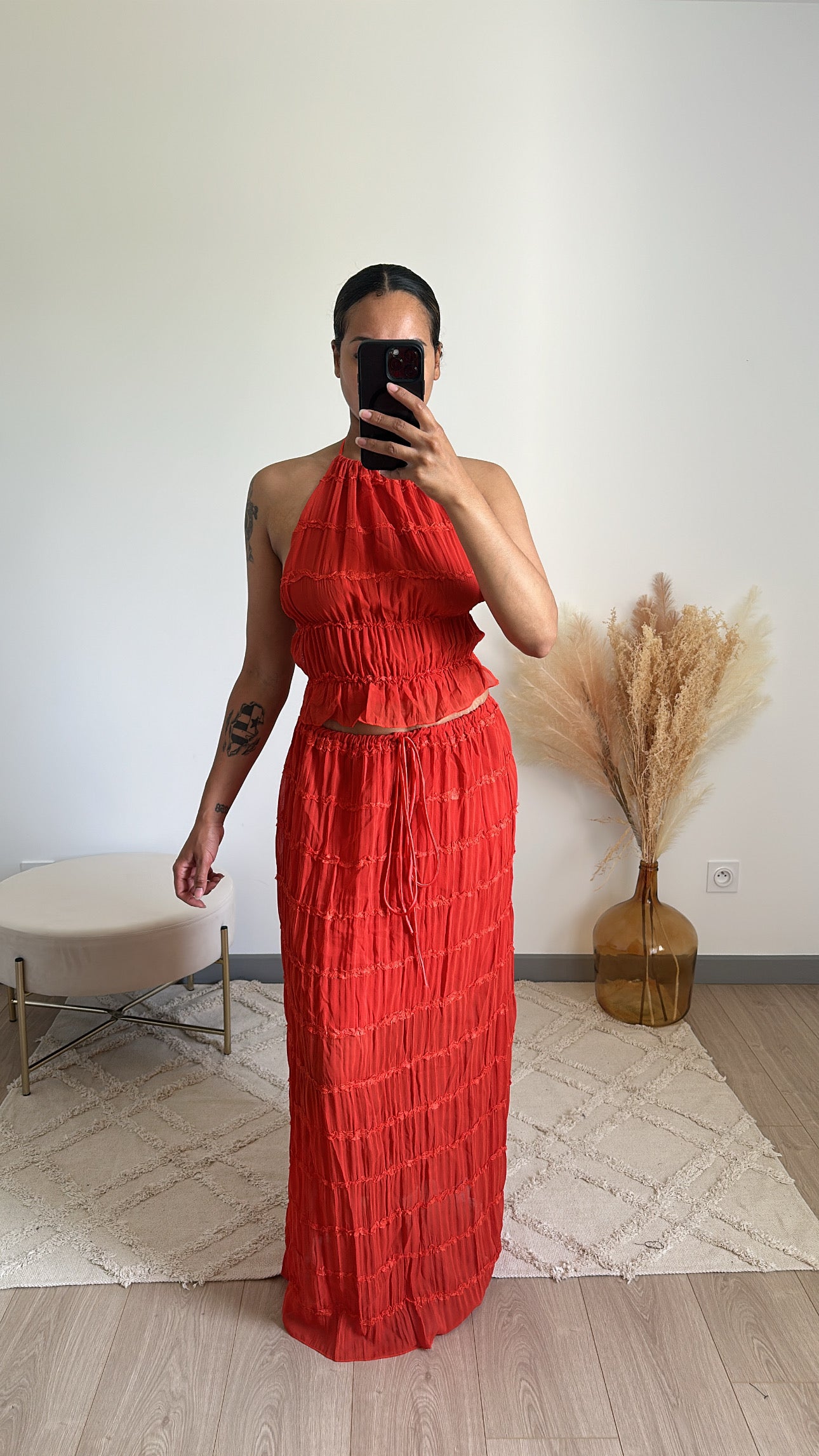 Ensemble Khloé rouge