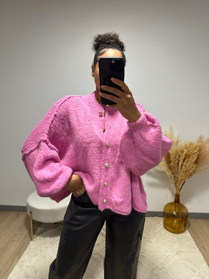 Gilet Riley rose