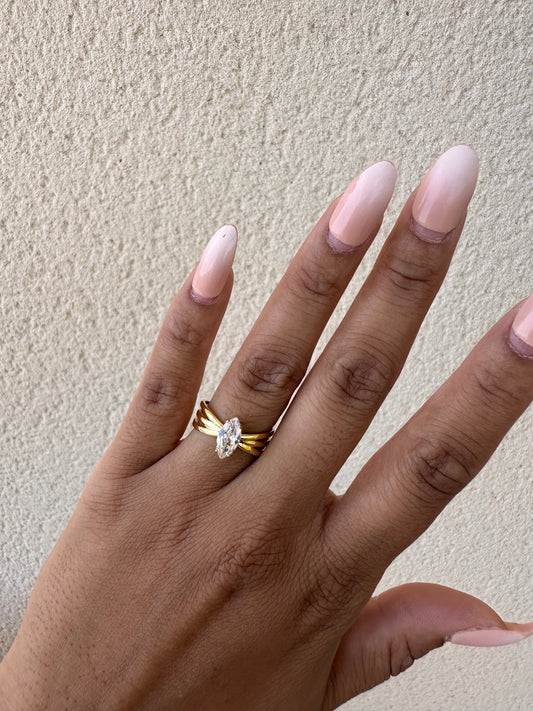 Bague strass